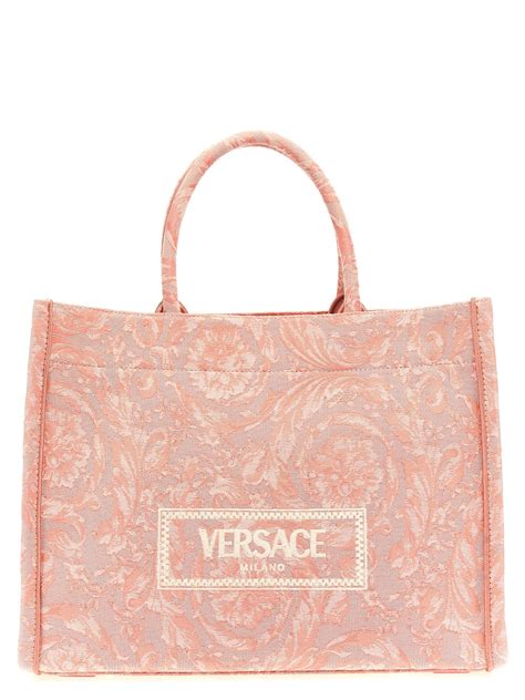 versace shopping bag with barocco foulard|VERSACE.